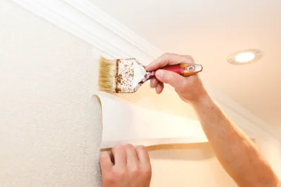 Pose de papier peint à Plainoiseau — revêtements muraux et toiles de verre